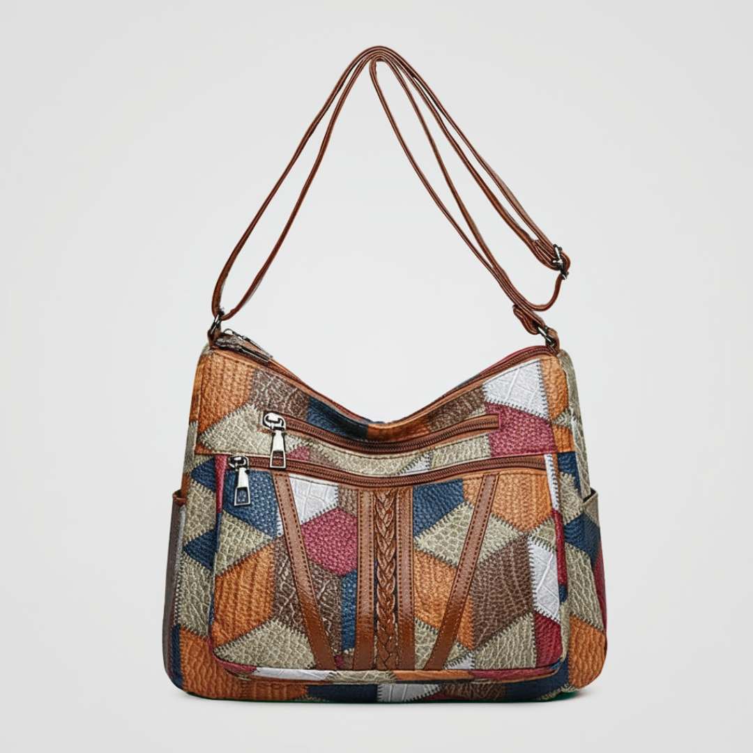 Nora | Mosaic Leather Handbag