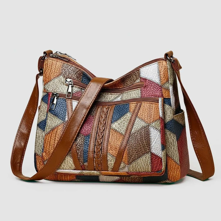 Nora | Mosaic Leather Handbag
