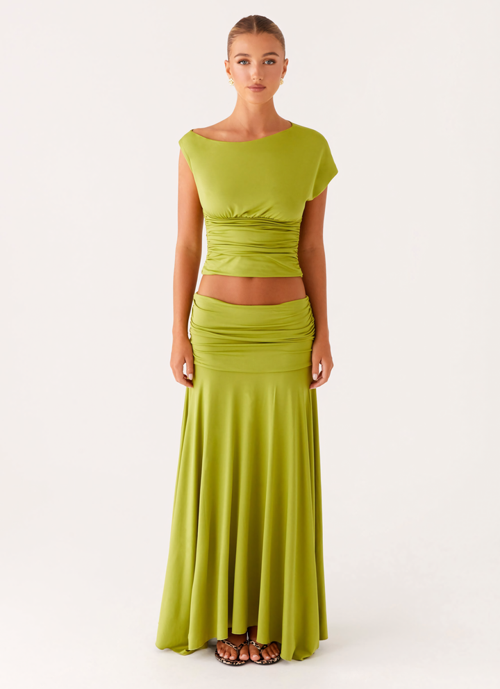 Liana | Ruched Maxi Set