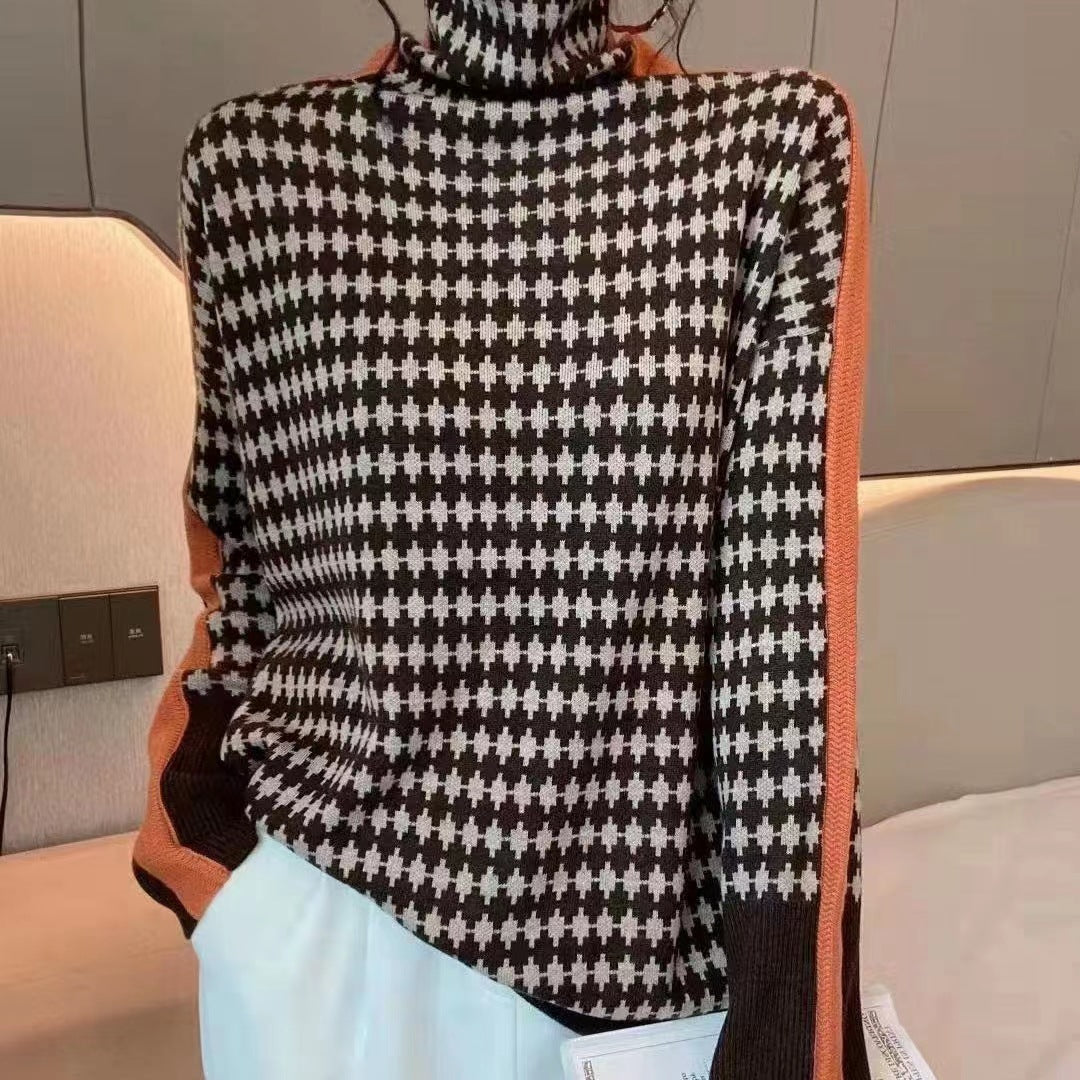 Eleanor™ | Herringbone Luxe Turtleneck