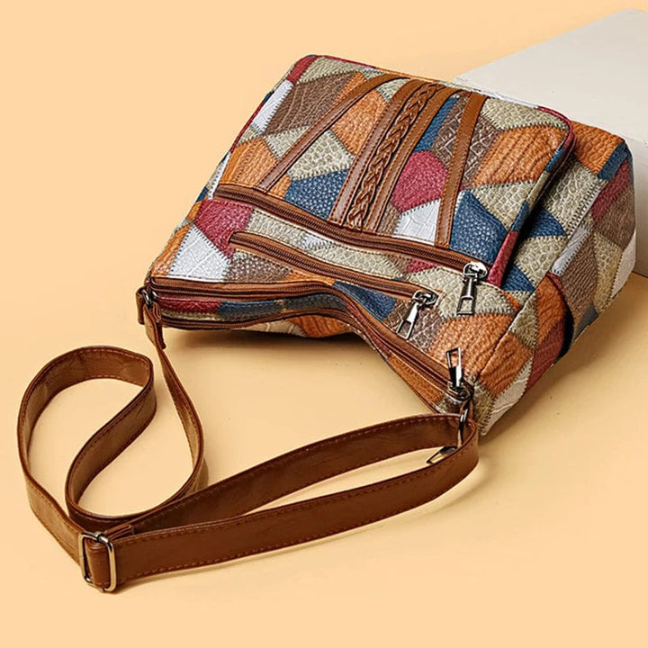Nora | Mosaic Leather Handbag