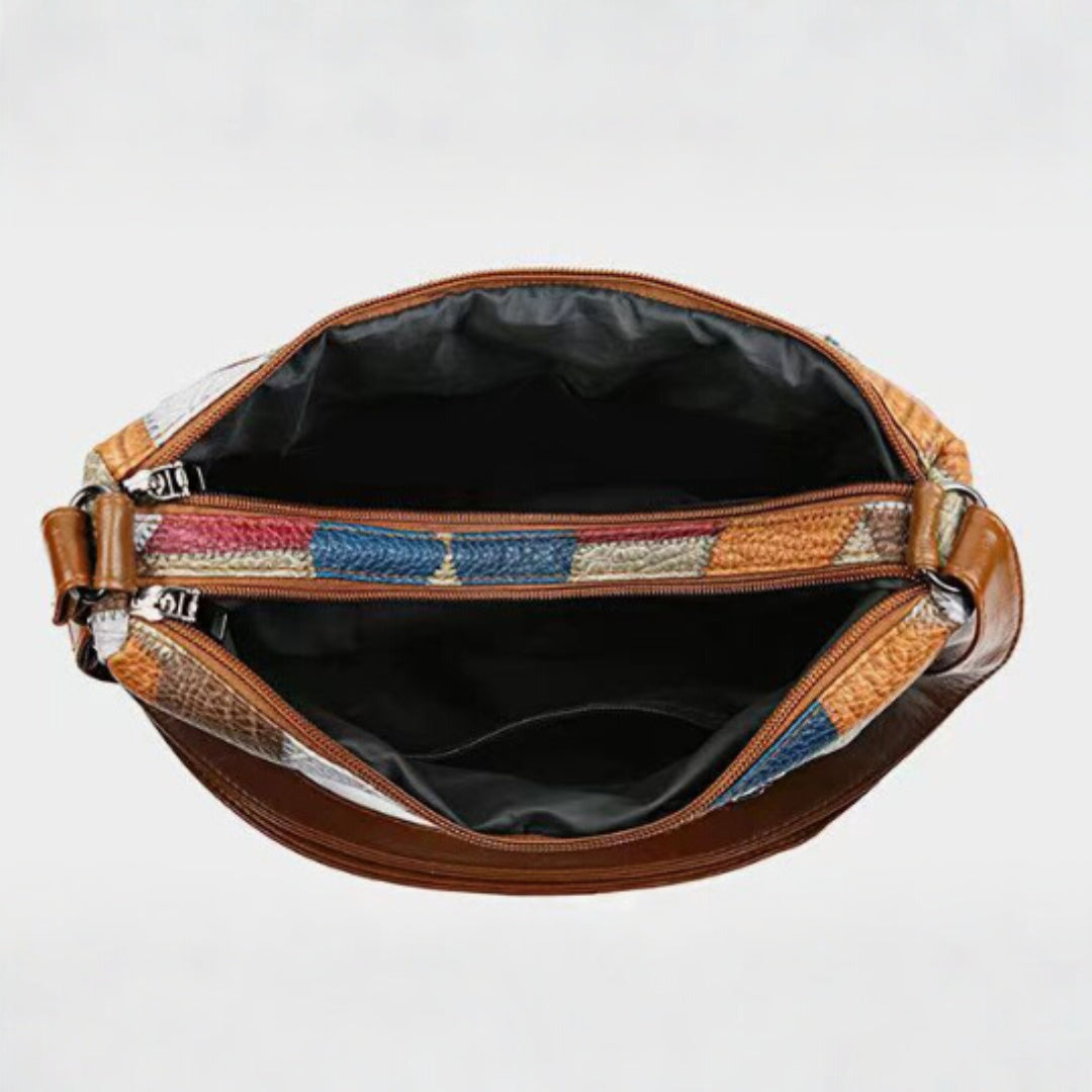 Nora | Mosaic Leather Handbag