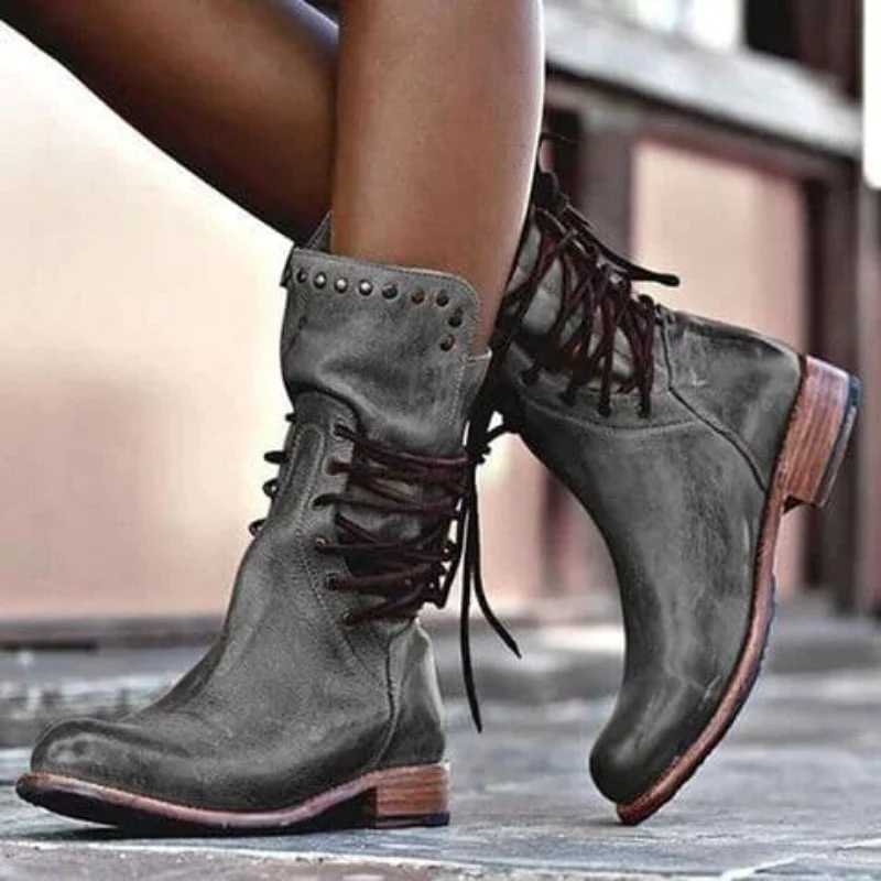 Wynona | Rustic Vintage Leather Boots