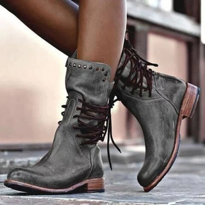 Wynona | Rustic Vintage Leather Boots