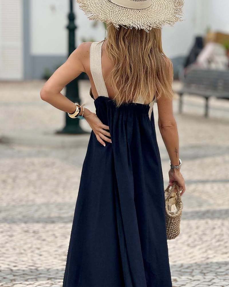 Elara | Cross Neck Dress