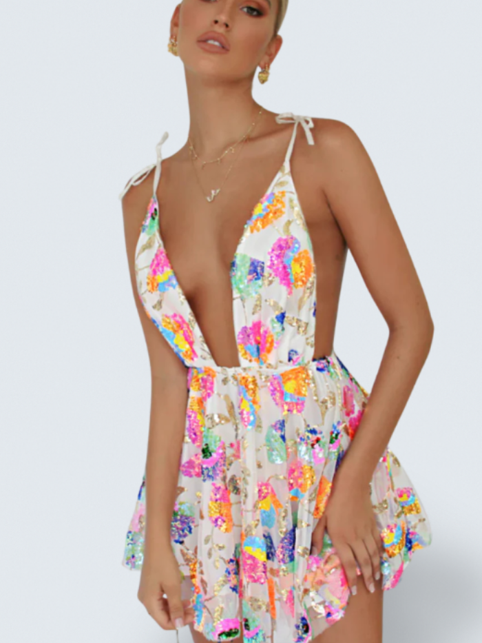 Vera | Tropical Mini Dress