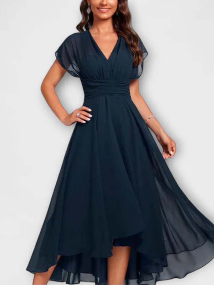 Catalina | Flowing V-Neck Maxi Dress