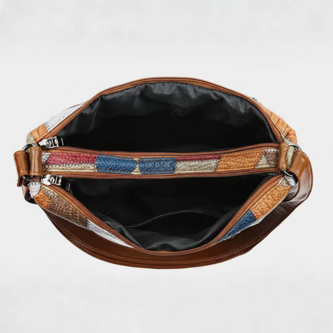 Nora | Mosaic Leather Handbag
