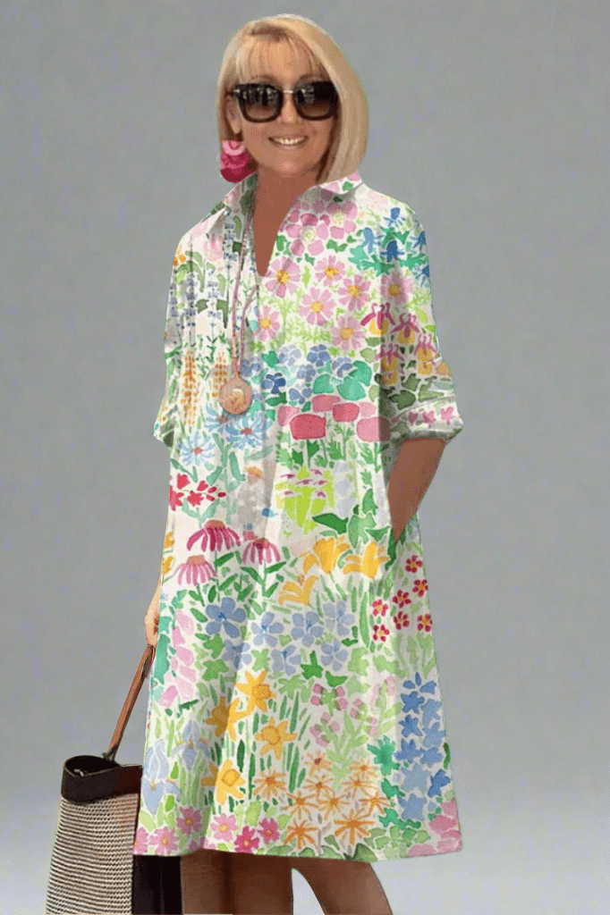 Nadine | Luxe Floral Summer Dress for Effortless Style