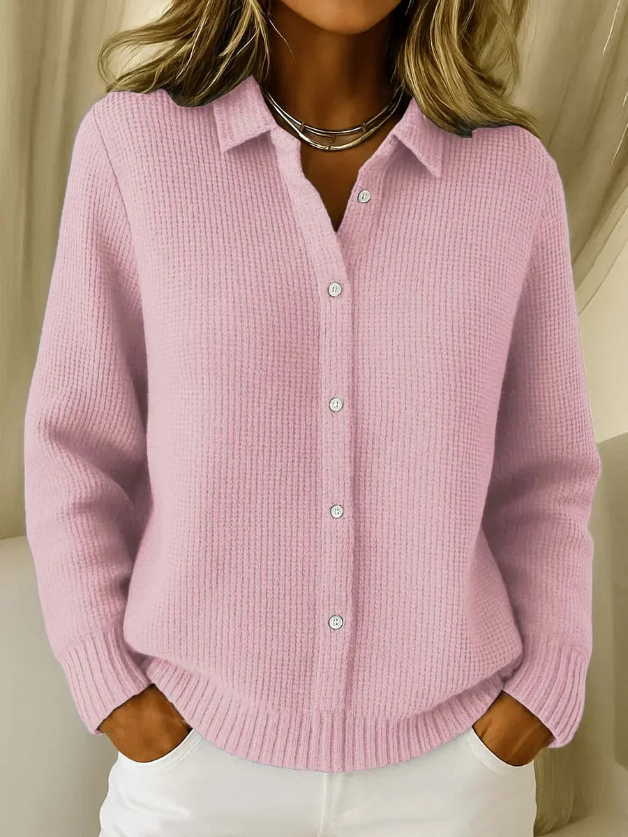 Katrina | Textured Knit Button Cardigan