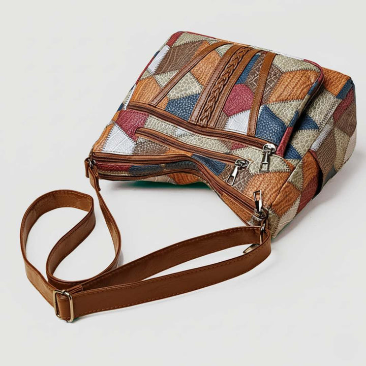 Nora | Mosaic Leather Handbag