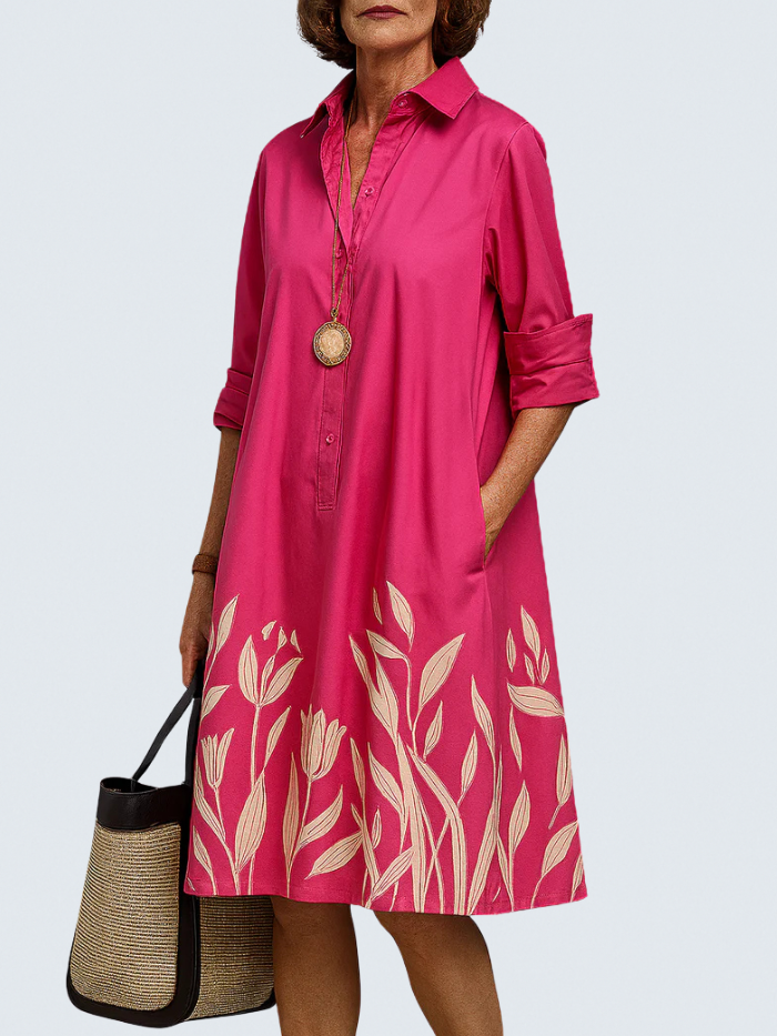 Liane | Luxurious Midi Dress for Effortless Elegance