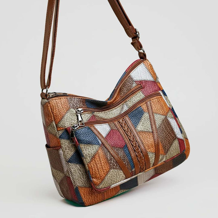Nora | Mosaic Leather Handbag