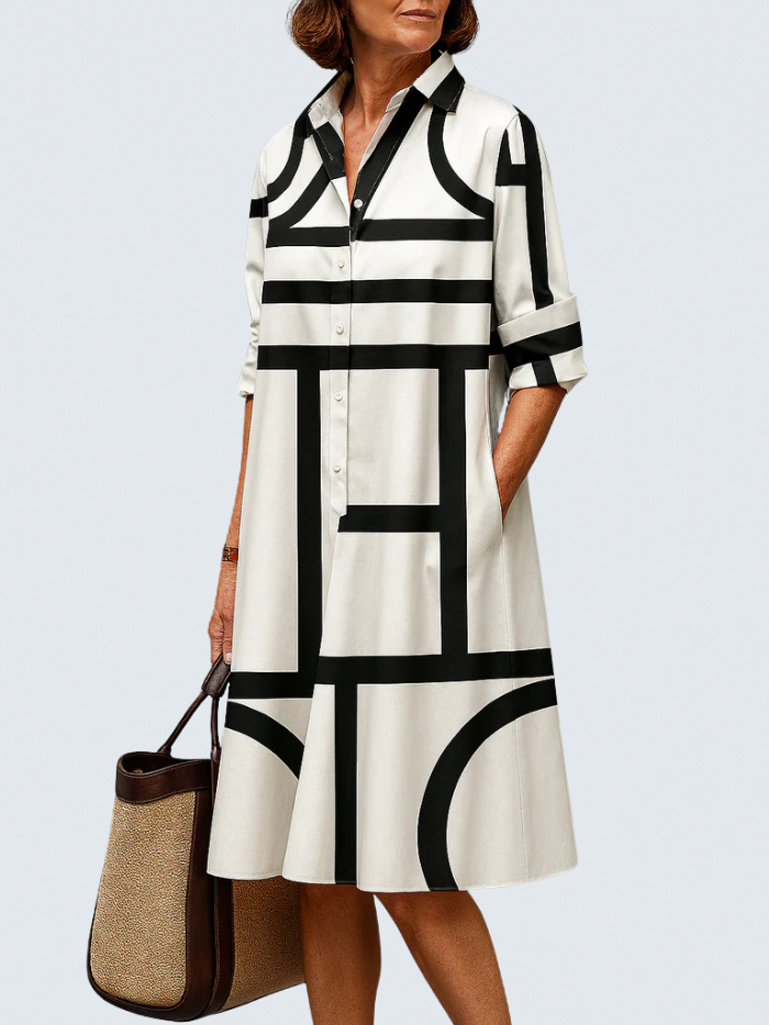 Brigitte | Luxe Midi Dress for Effortless Elegance