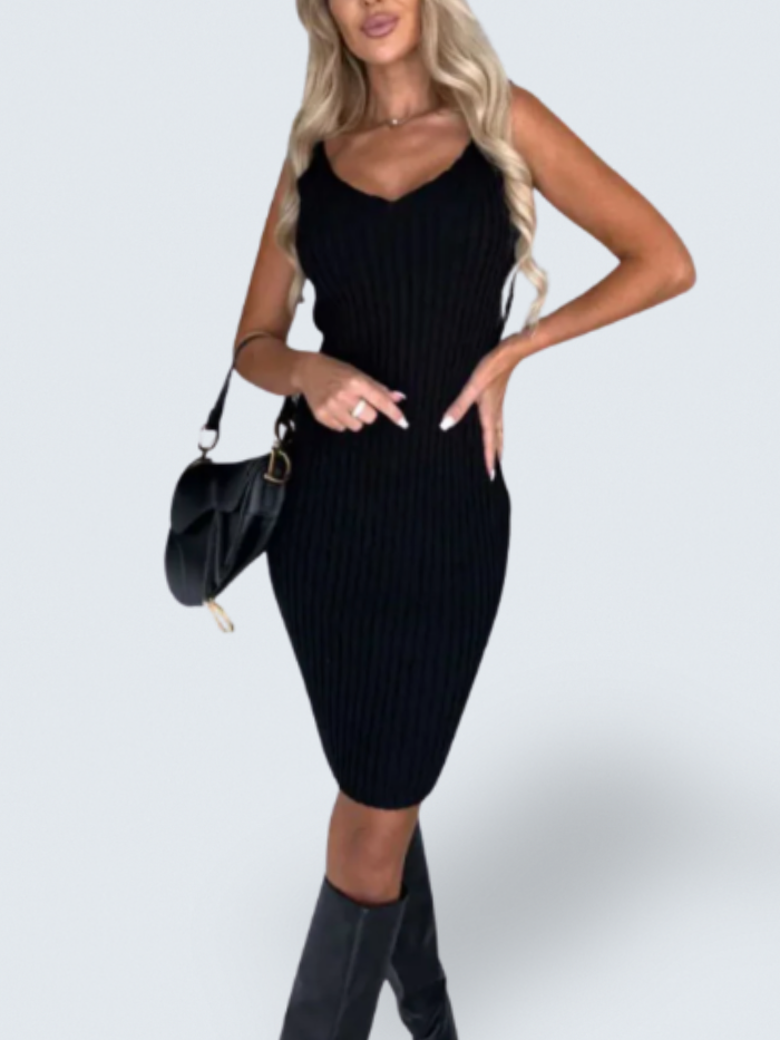 Soraya | Cropped Sweater and Dress Set
