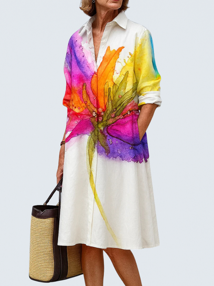 Doris | Luxe Midi Dress for Effortless Summer Comfort