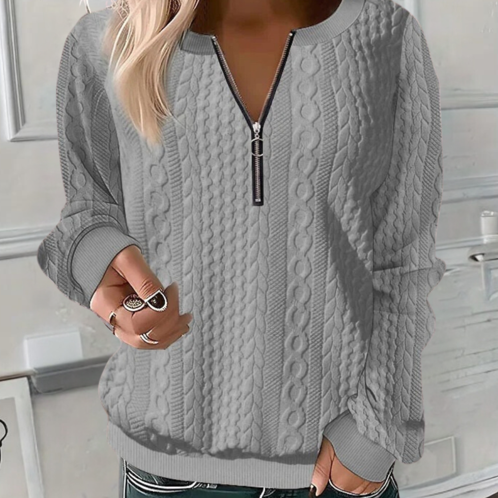 Esme | Zip-Up Sweater
