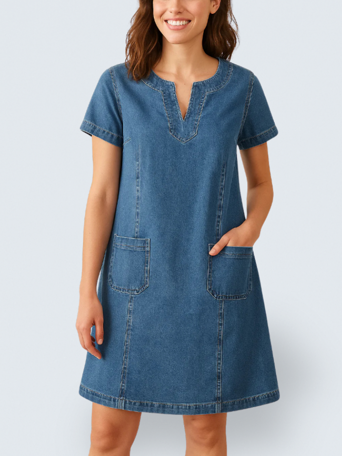 Vienne | Denim Pocket Dress