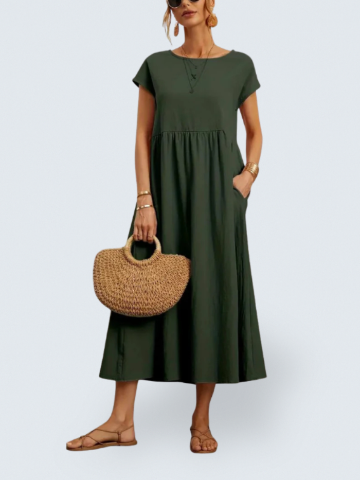 Celine | Midi Dress with Pockets