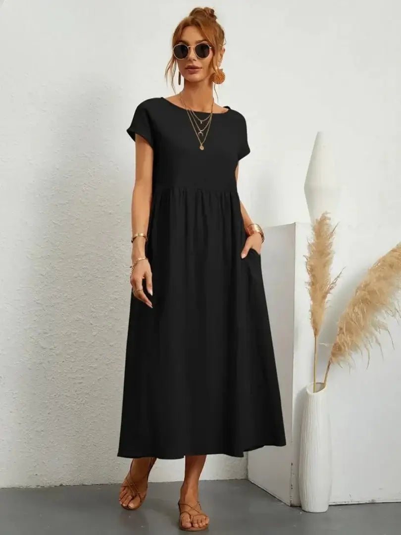 Celine | Midi Dress with Pockets