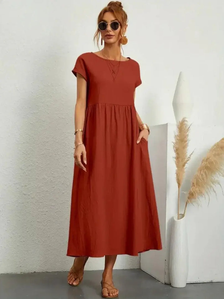 Celine | Midi Dress with Pockets