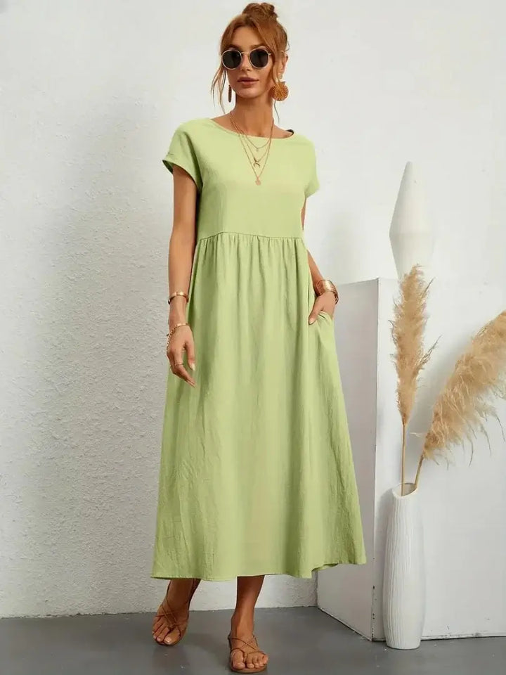 Celine | Midi Dress with Pockets