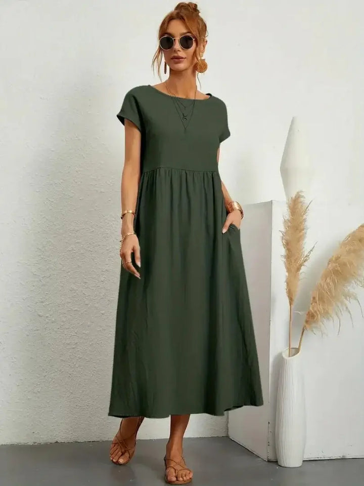 Celine | Midi Dress with Pockets