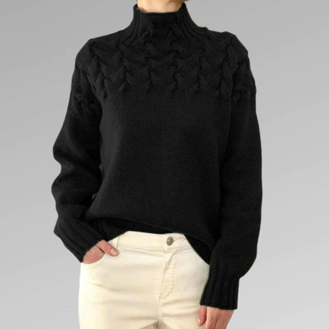 Juno | Blush Cable Knit Sweater