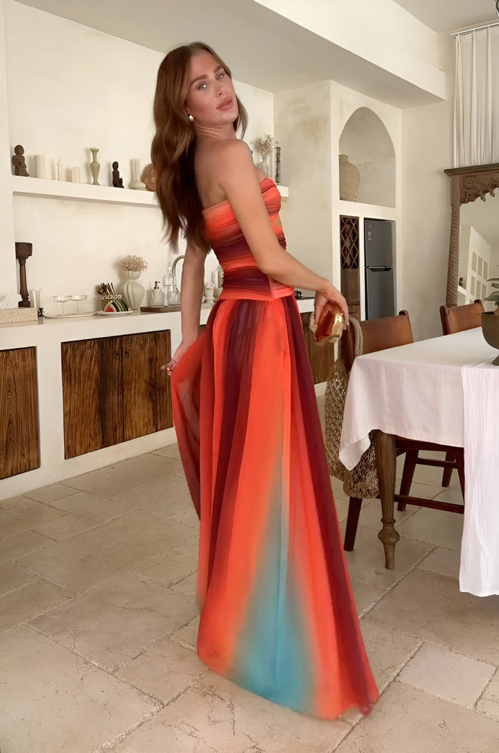 Alina | Strapless Maxi Dress