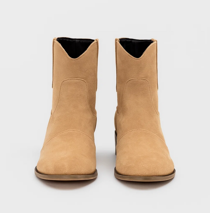 Suede western boots