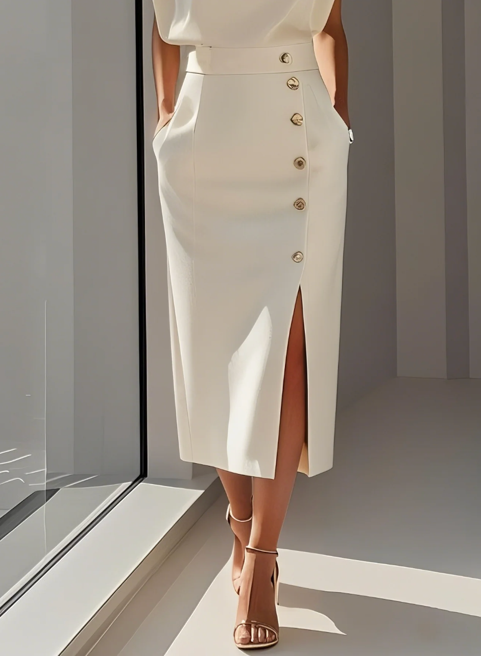 Nomi | Elegant Ivory Dress