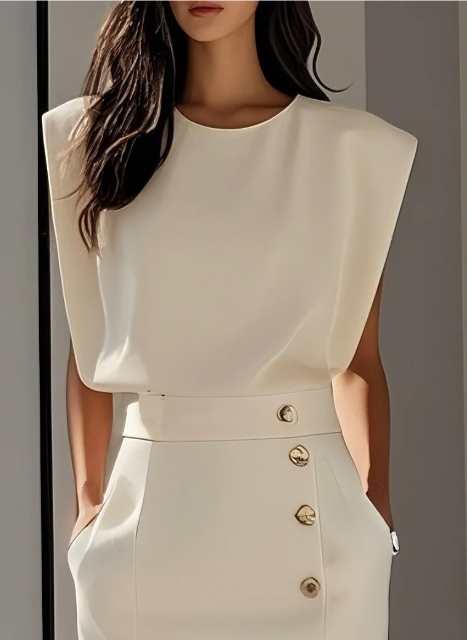 Nomi | Elegant Ivory Dress