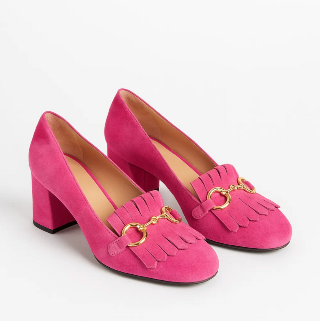 Novara | Velvet Fringe Heels