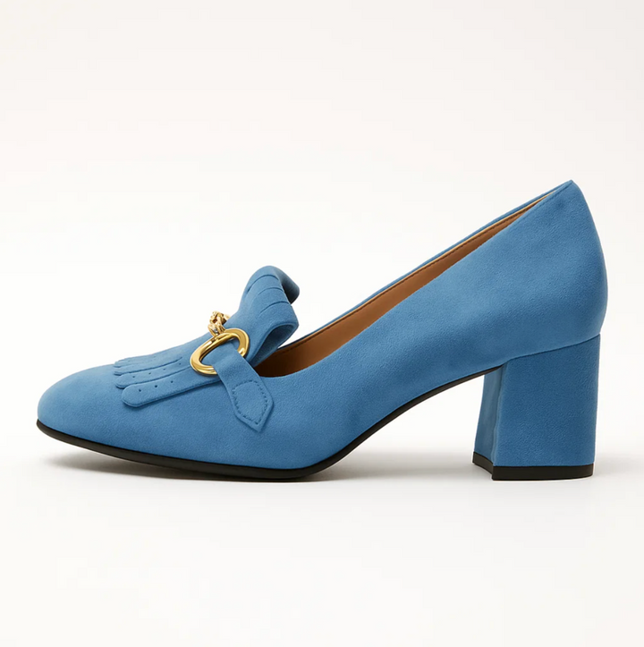 Novara | Velvet Fringe Heels