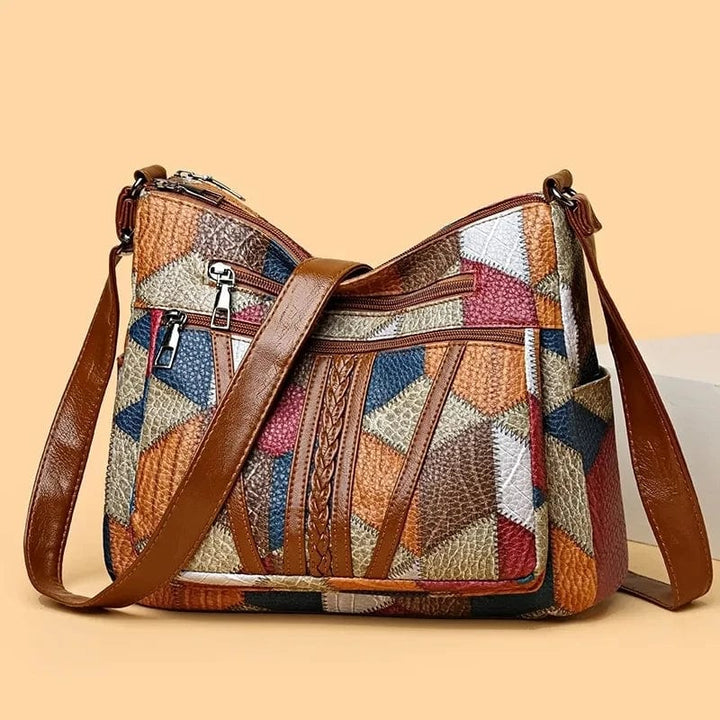Nora | Mosaic Leather Handbag