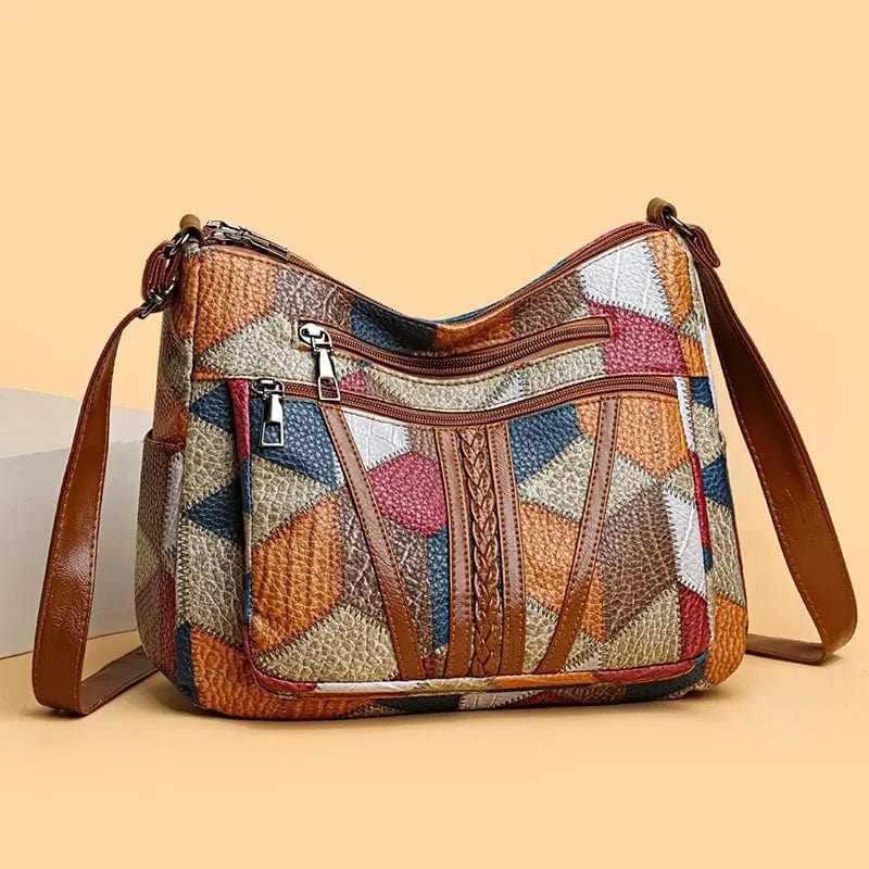 Nora | Mosaic Leather Handbag