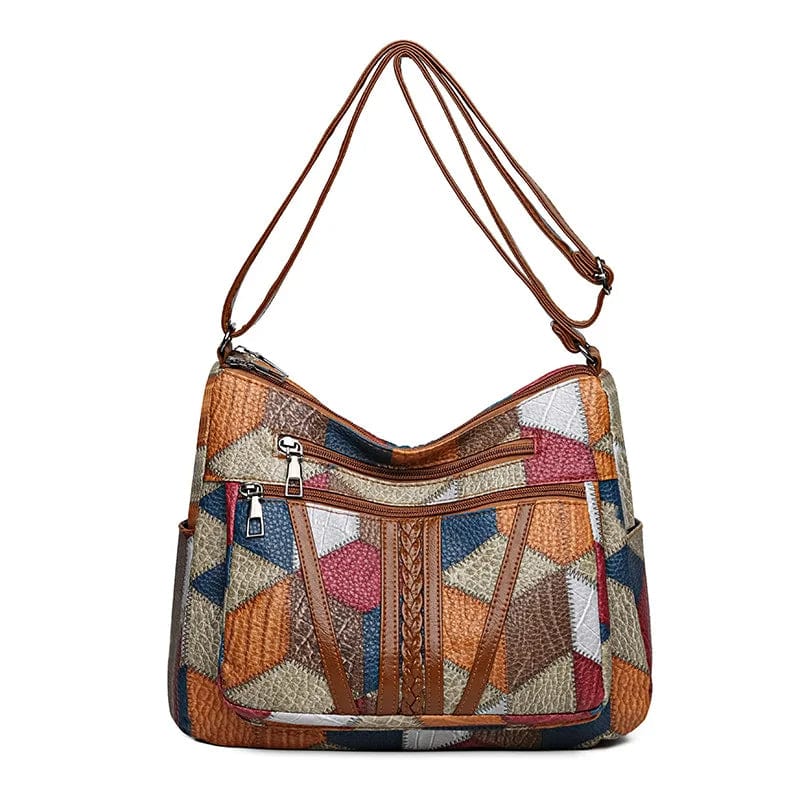 Nora | Mosaic Leather Handbag