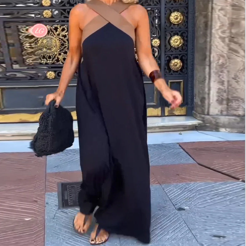 Elara | Cross Neck Dress