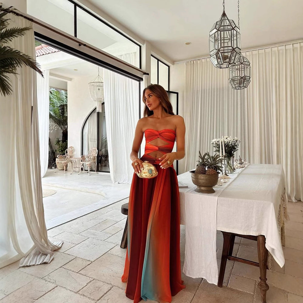 Alina | Strapless Maxi Dress