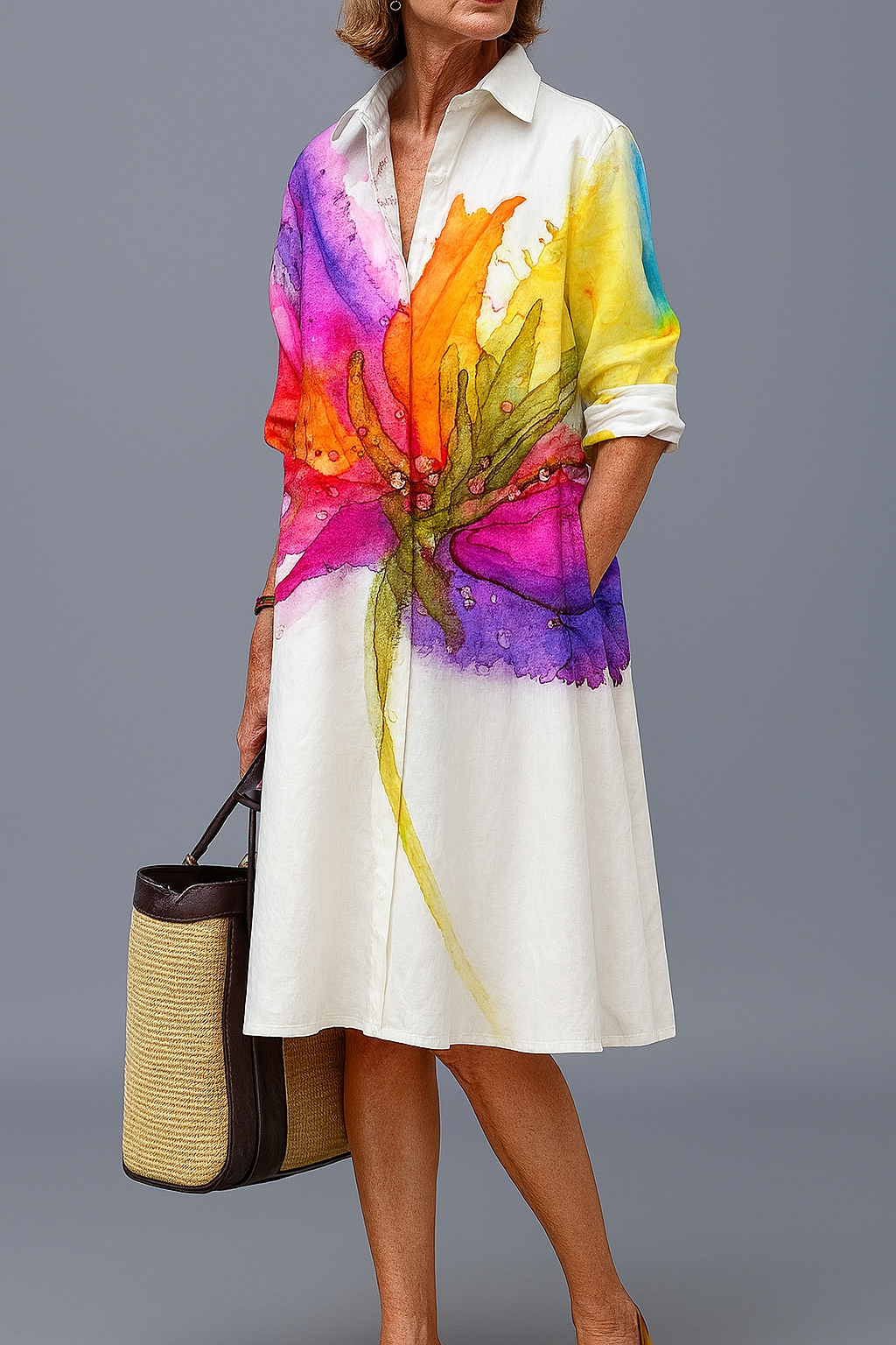 Doris | Luxe Midi Dress for Effortless Summer Comfort