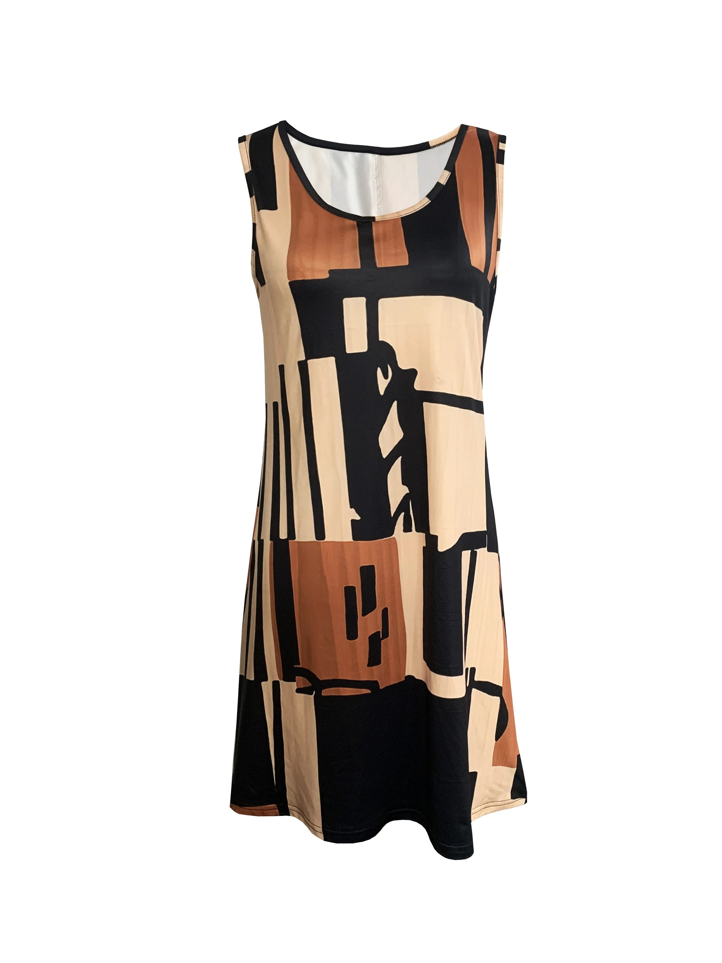 Elliette | Stylish Casual Geometric Dress