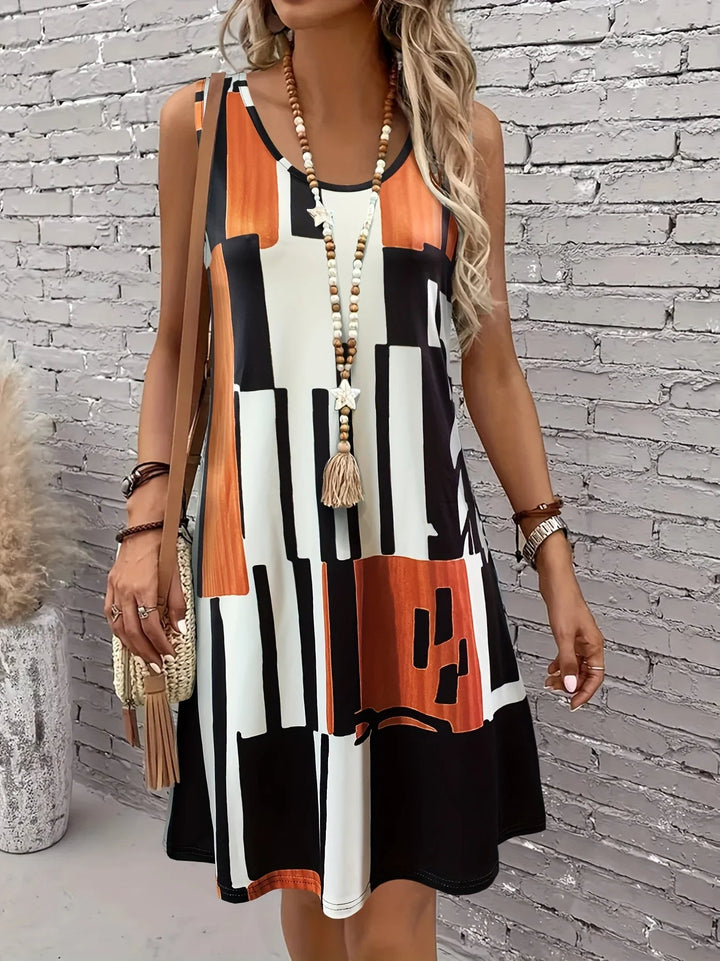 Elliette | Stylish Casual Geometric Dress