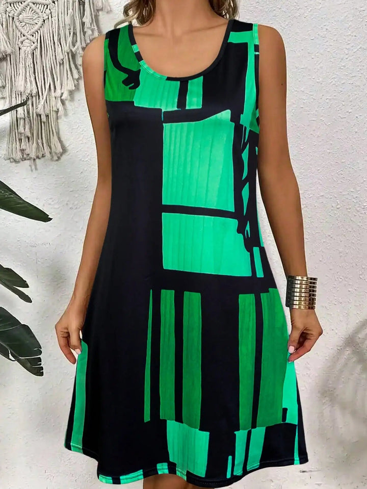 Elliette | Stylish Casual Geometric Dress