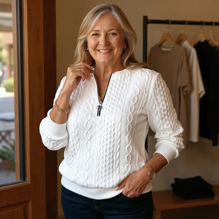 Esme | Zip-Up Sweater