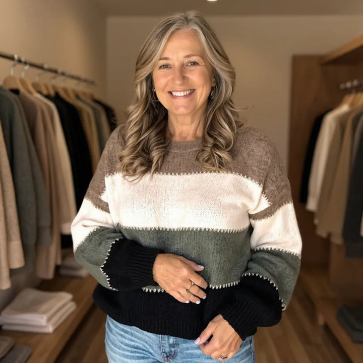 Livia | Cozy Colourblock Sweater