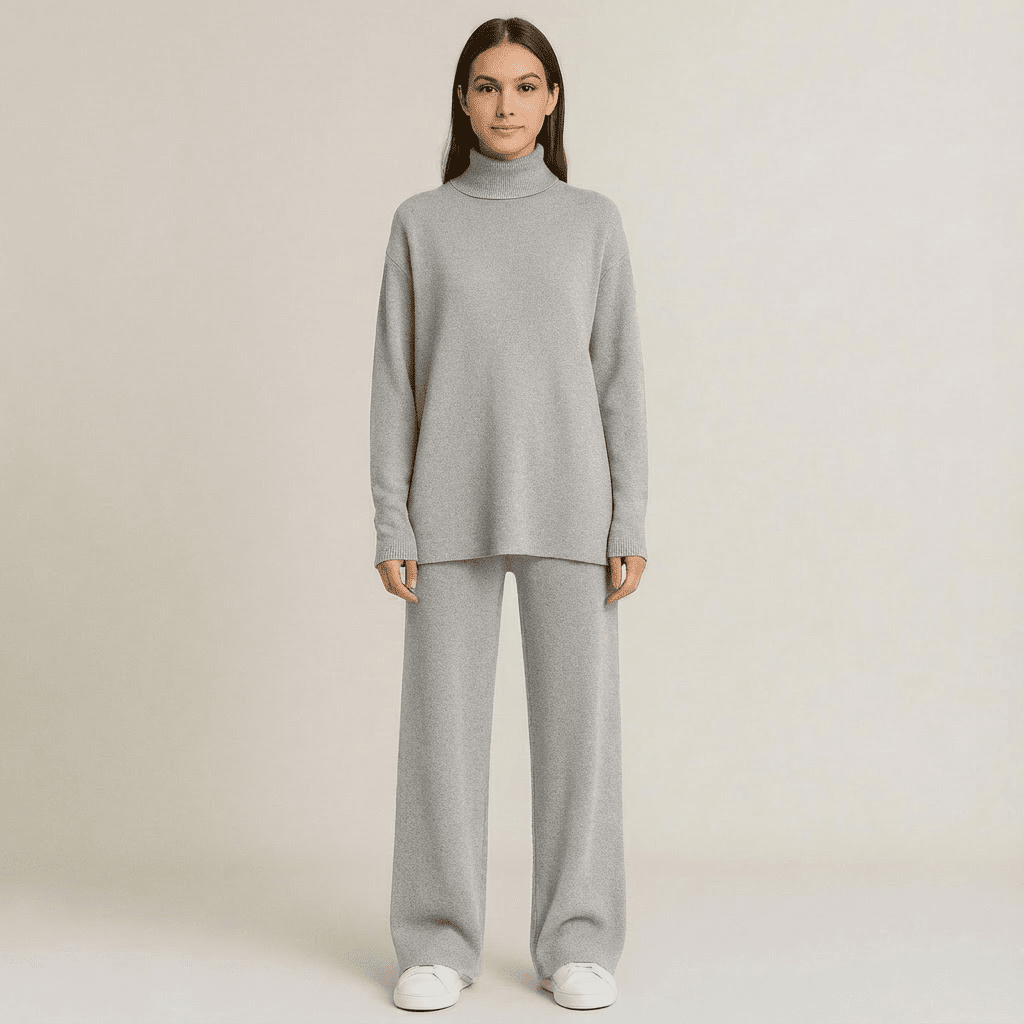 Lov Knit Turtleneck Top & Pants Set